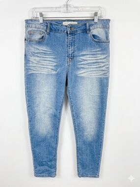 Most Collection Eco-Friendly High Rise Skinny Jeans Sz 17/33 Soft Stretch Blue